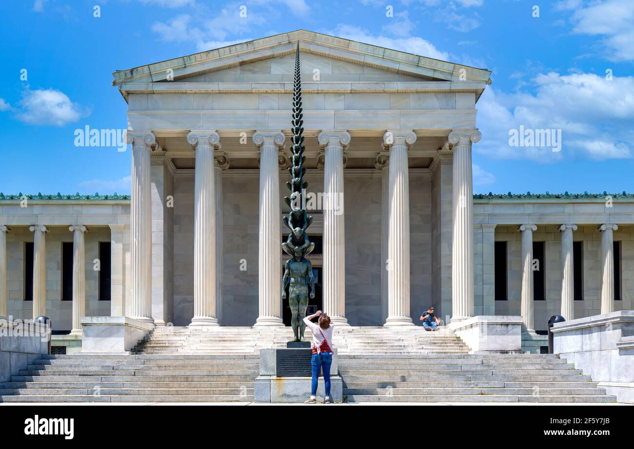 Albright-Knox Art Gallery, ein wichtiger Schauplatz für Moderne Kunst und Zeitgenössische Kunst Stockfoto