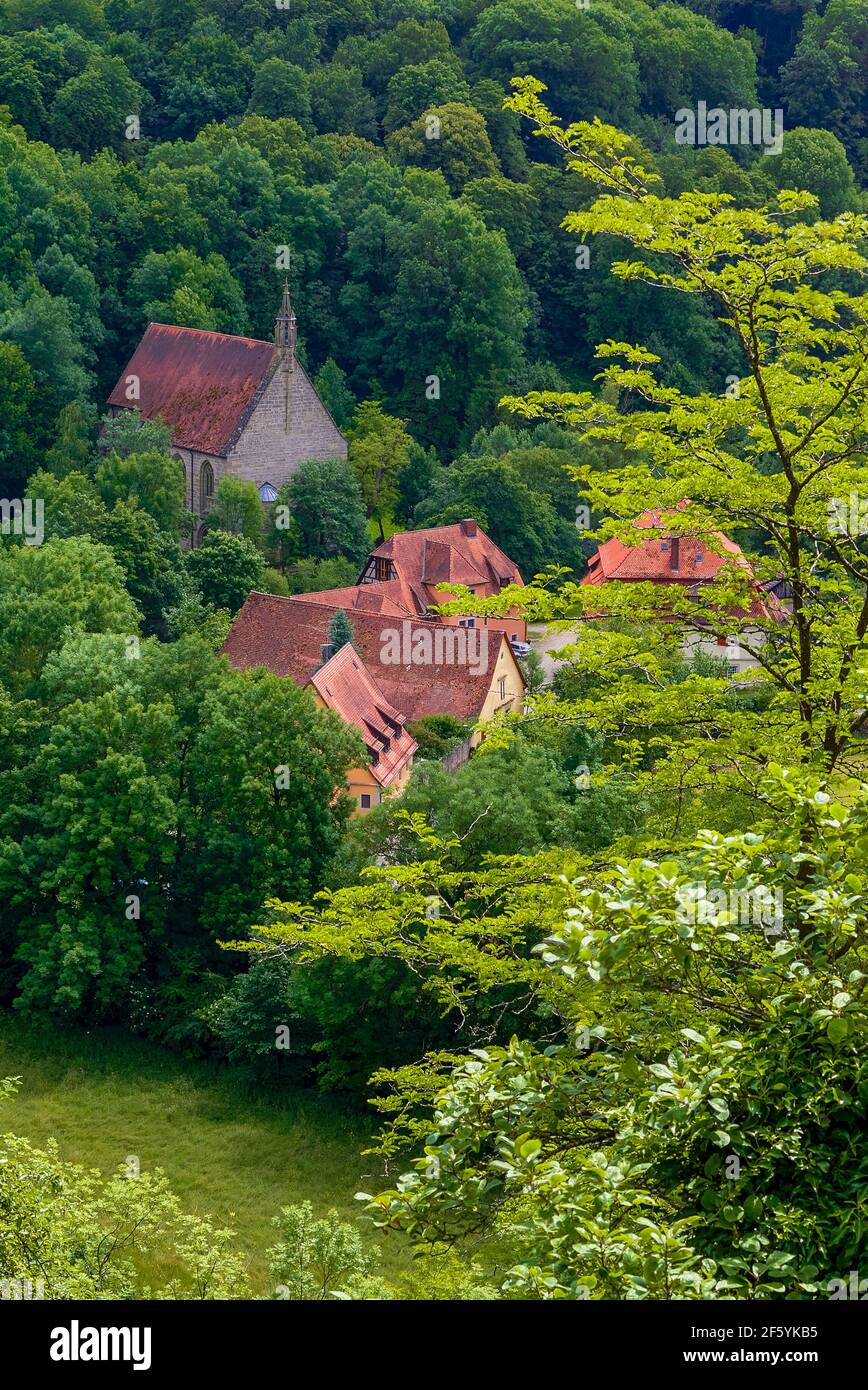 Kirche Unsere Liebe Frau in Kobolzell im Taubertal Stockfoto