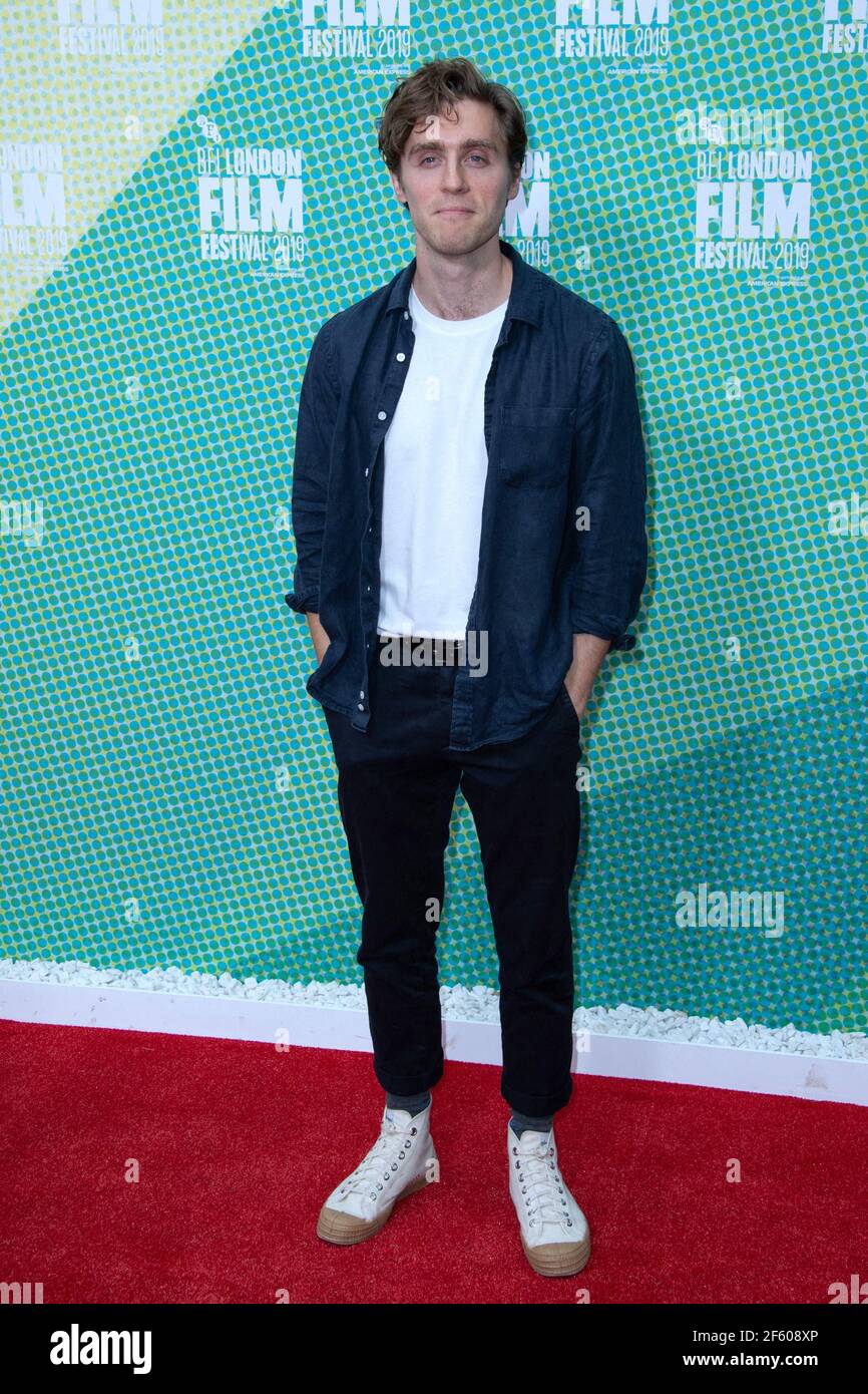 Datei Foto vom 10. Oktober 2019 von Jack Farthing bei der offiziellen Secrets Premiere während des BFI London Film Festival 63rd in London, Großbritannien. Poldark-Star Jack Farthing wurde als Princes Charles im kommenden Spencer-Film mit Kristen Stewart als Prinzessin Diana gecastet. Der englische Schauspieler, 35, der in der BBC One-Serie den Bösewicht George Warleggan spielte, tritt in die Fußstapfen von Josh O'Connor, der den jungen Prinzen in Netflix' Hitserie The Crown porträtiert. Foto von Aurore Marechal/ABACAPRESS.COM Stockfoto