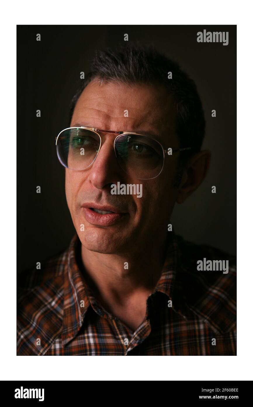 Schauspieler... Jeff Goldblum in London.Foto von David Sandison The Independent 21/3/2008 Stockfoto