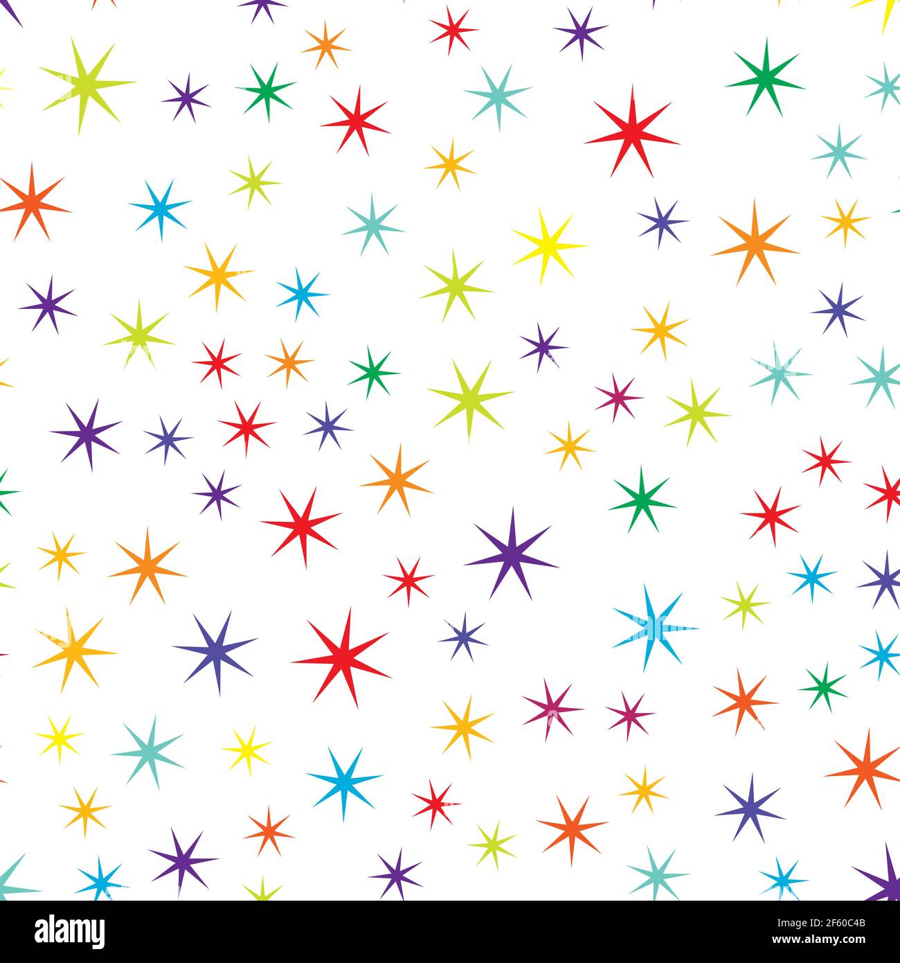 Zufällige Sternform Muster, Hintergrund. Nahtlos wiederholbar. - Stock Vektor Illustration, Grafik Clip Art Stock Vektor