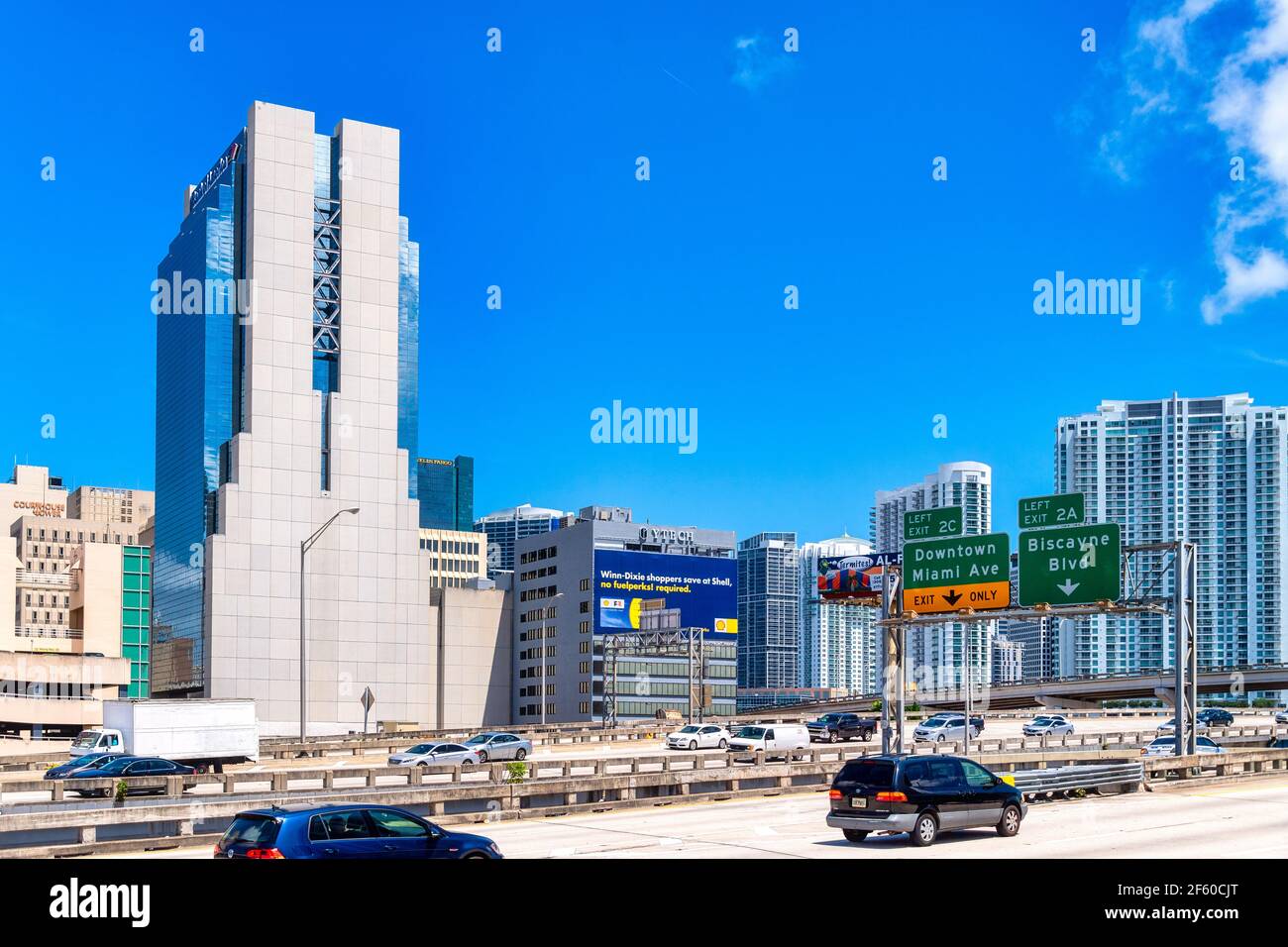 Stadt Miami Szene im Jahr 2017, Florida, USA Stockfoto