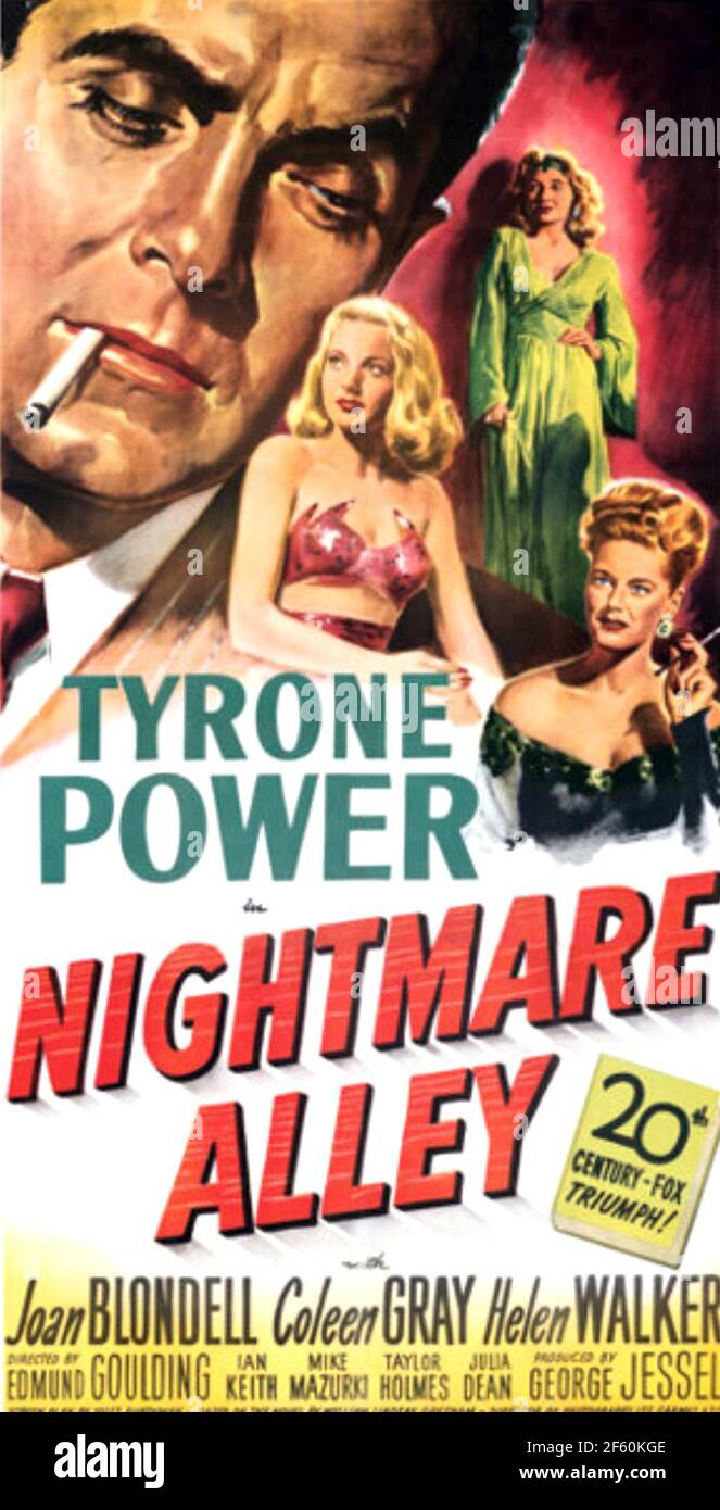 ALPTRAUM GASSE 1947 20th Jahrhundert Fox-Film mit Joan Blondll Und Tyrone Power Stockfoto
