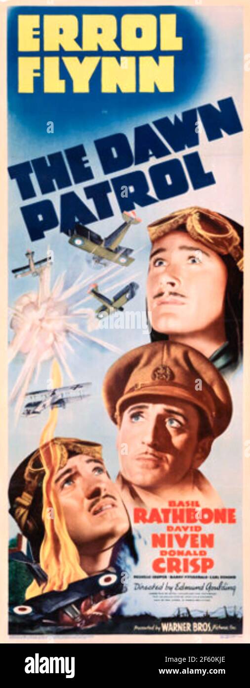 THE DAWN PATROL 1938 Warner Bros Film mit Errol Flynn Stockfoto