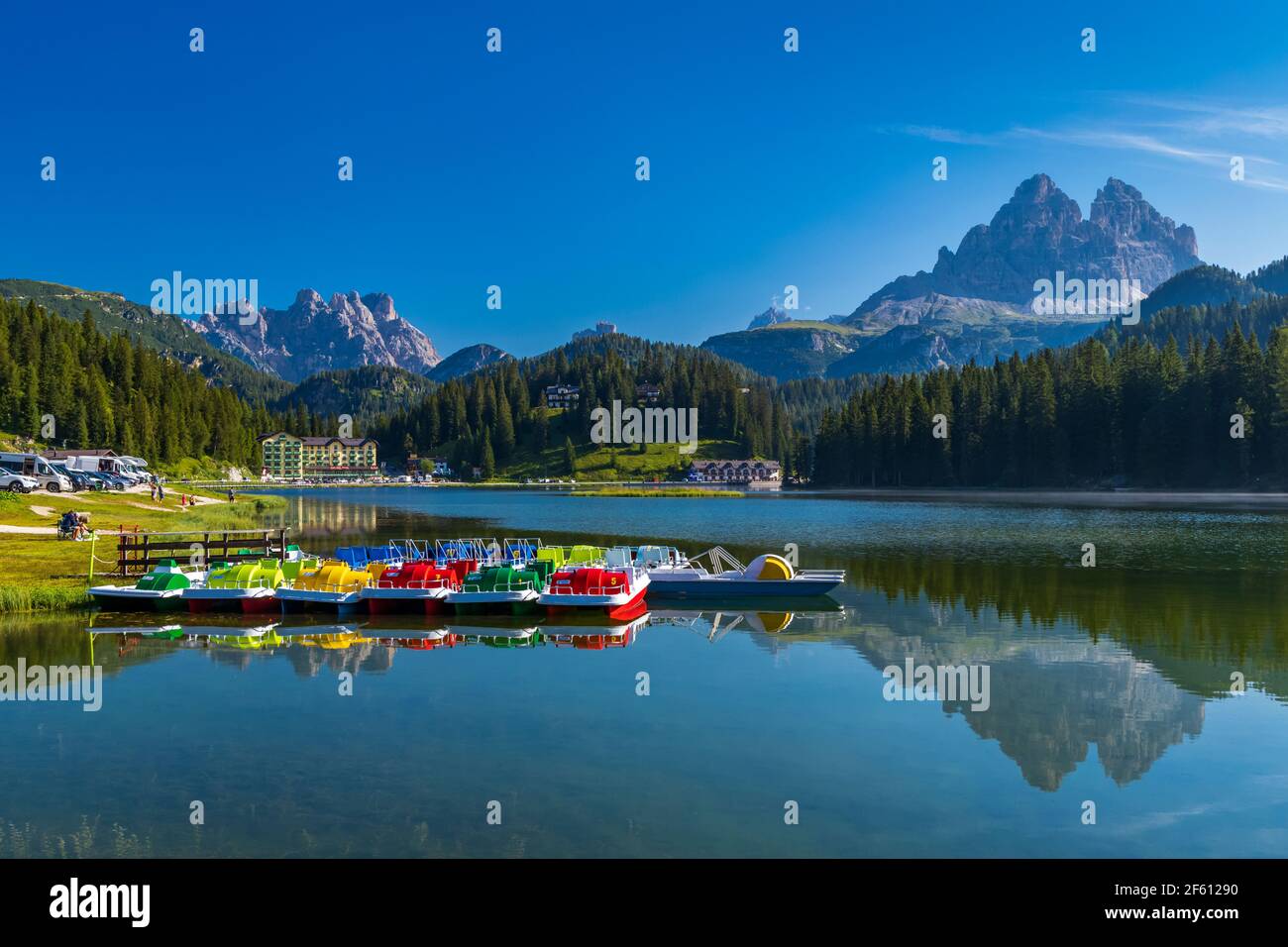 Lago di Misurina, Provinz Belluno, Italien Stockfoto