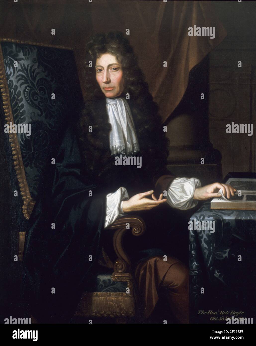 Robert Boyle, irischer Universalgelehrter Stockfoto
