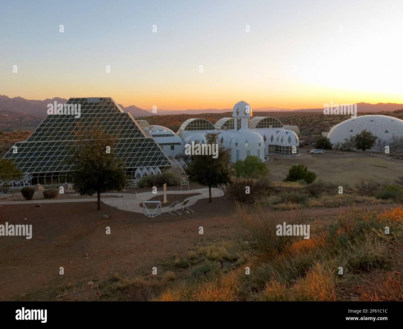 Biosphere 2, Arizona Stockfoto