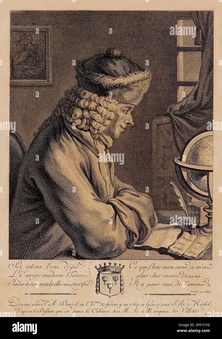 Voltaire, Französischer Autor Stockfoto