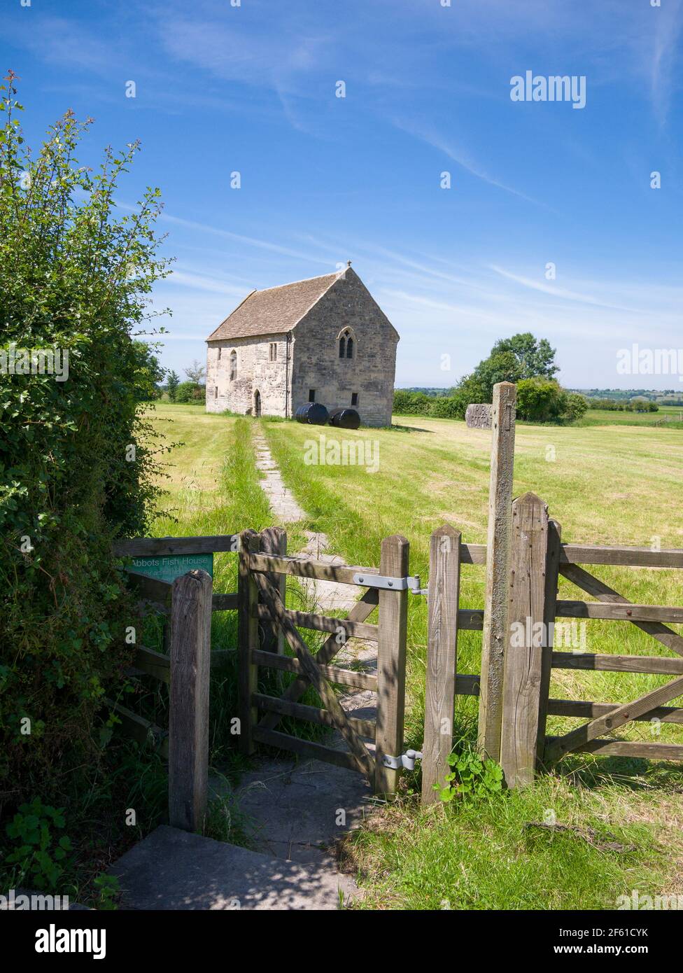 Abbot's Fish House im Dorf Meare in der Nähe von Glastonbury, Somerset, England. Stockfoto