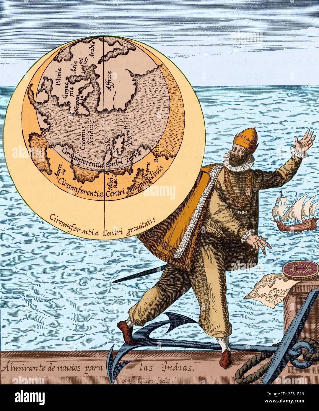 Christopher Columbus, italienische Entdecker Stockfoto