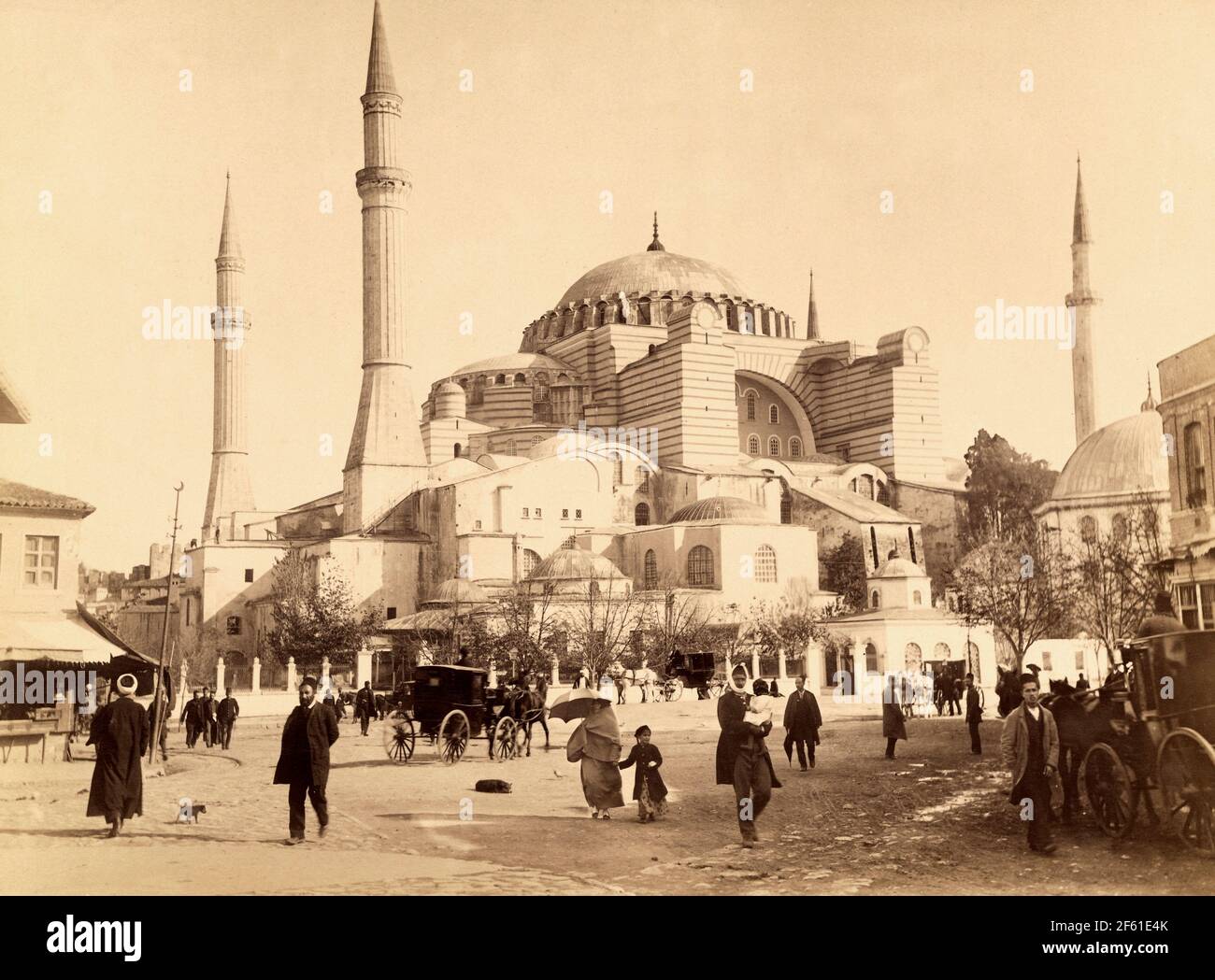 Hagia Sophia, Istanbul, Türkei, c. 1890er Stockfoto