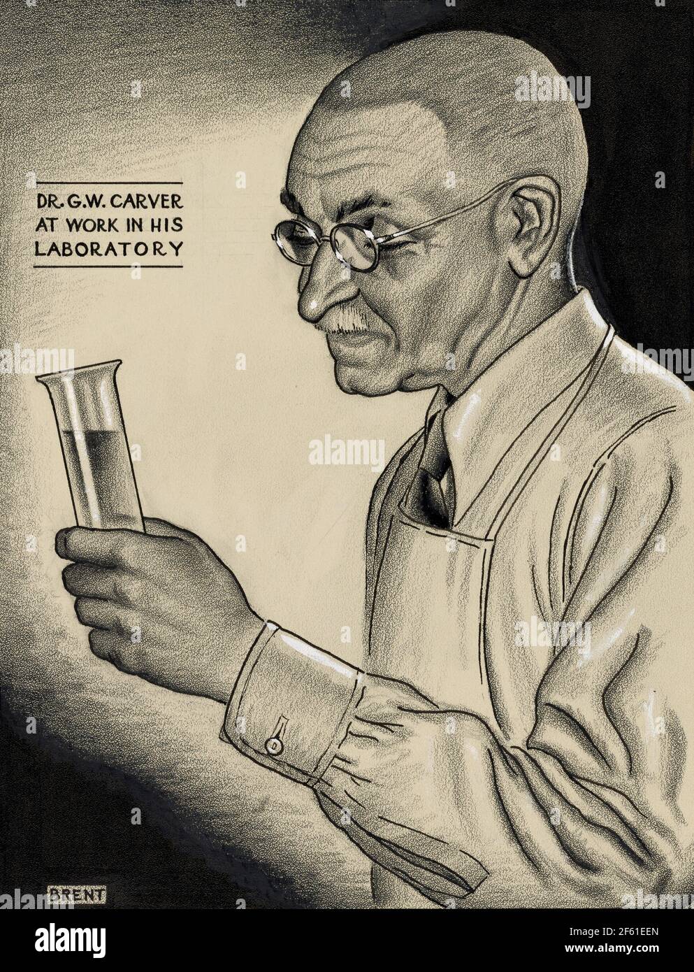 George W. Carver, amerikanischer Botaniker Stockfoto