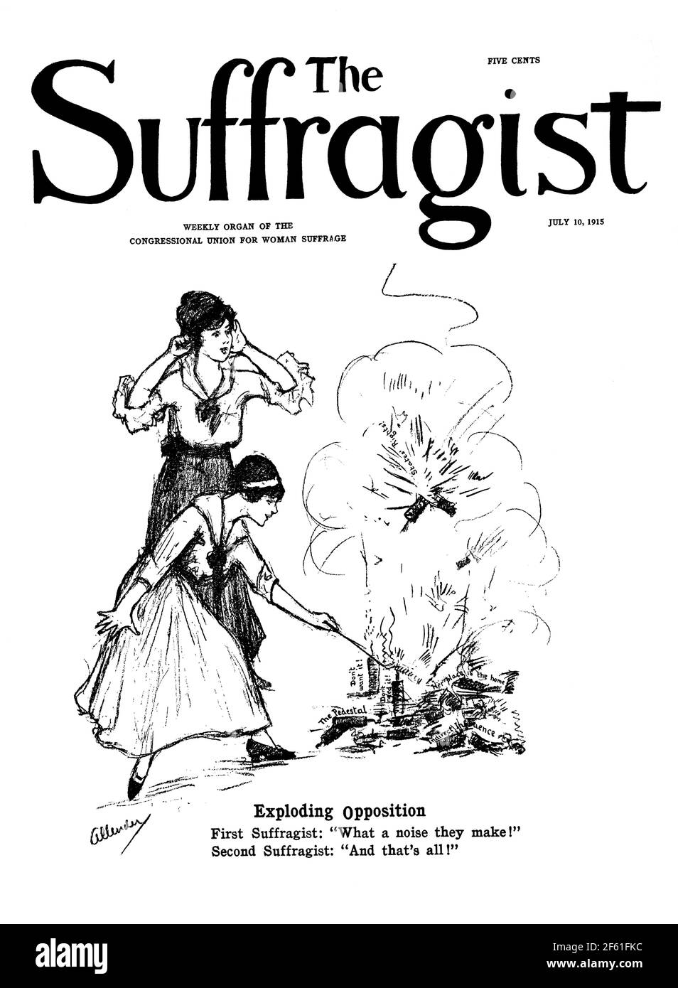 Der Frauenrechtler, 1915 Stockfoto