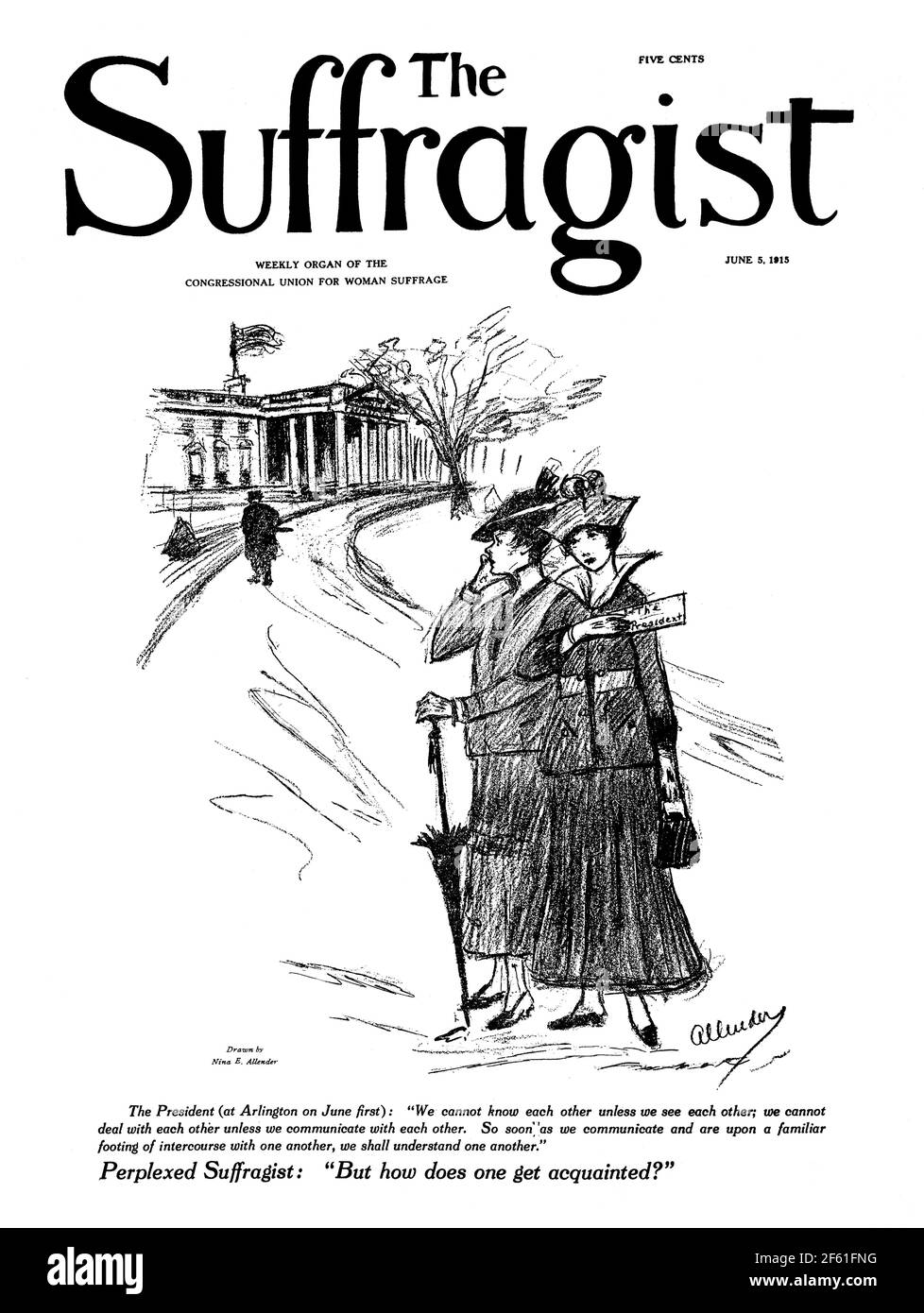 Der Frauenrechtler, 1915 Stockfoto