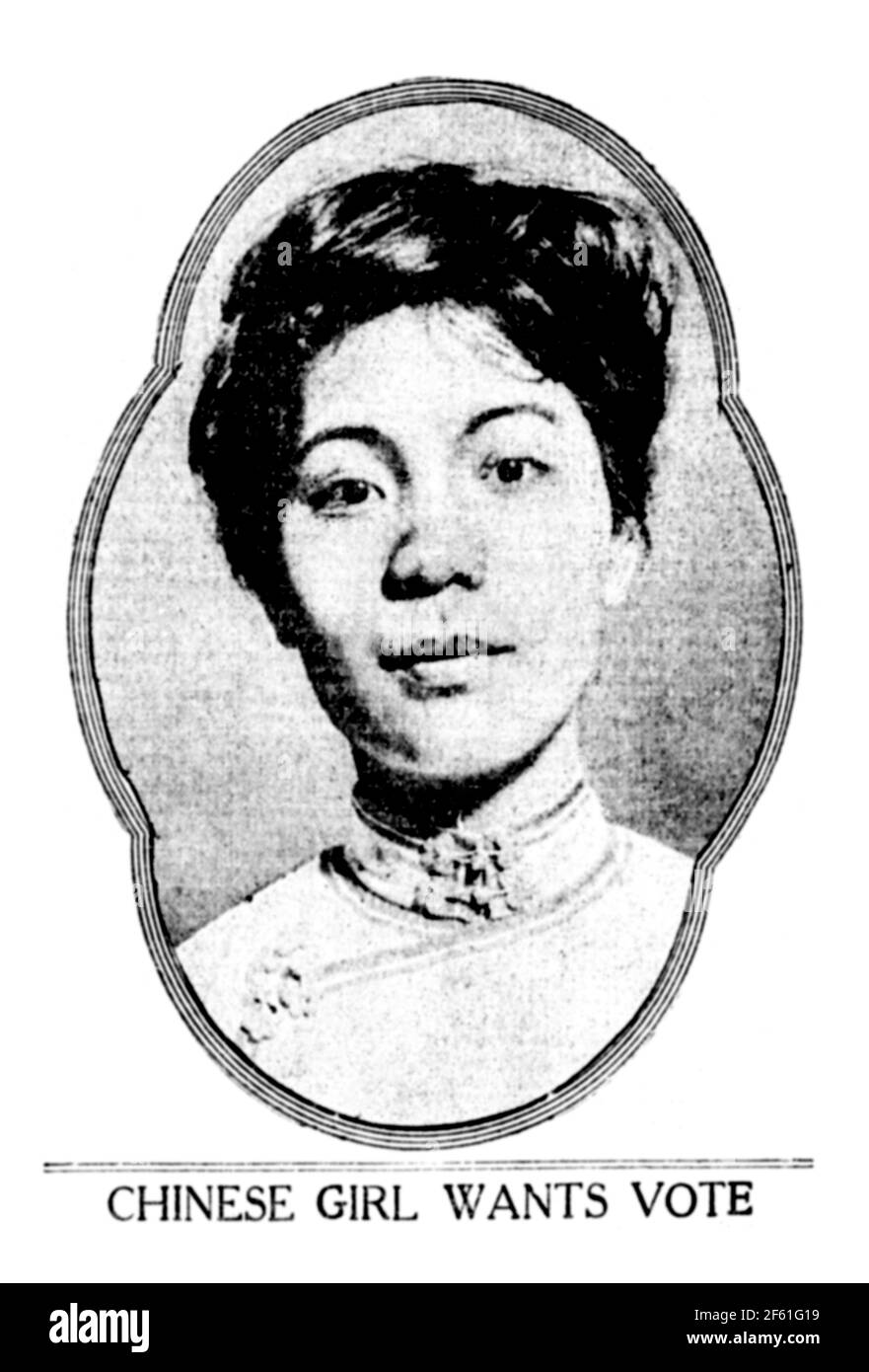 Mabel Ping-Hua Lee, Chinesisch-Amerikanische Suffragette Stockfoto