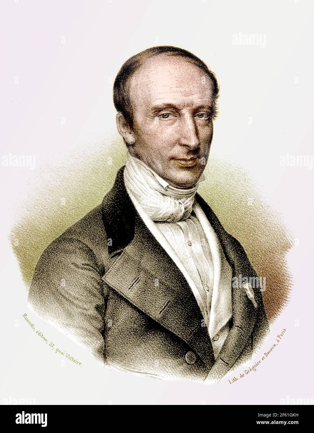 Augustin-Louis Cauchy, Französischer Mathematiker Stockfoto