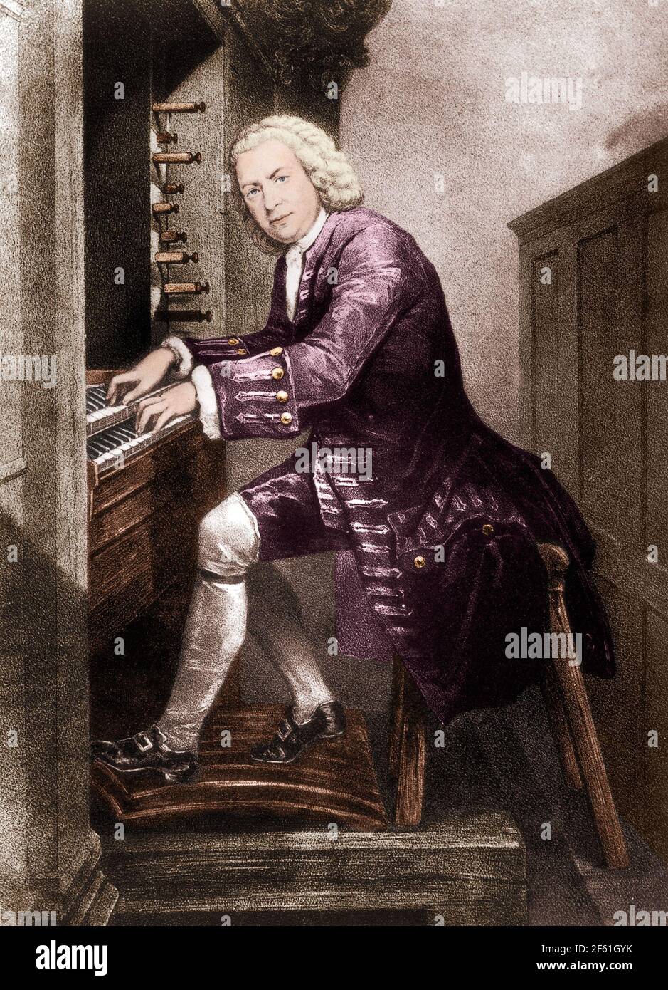 Johann Sebastian Bach, deutscher Komponist Stockfoto