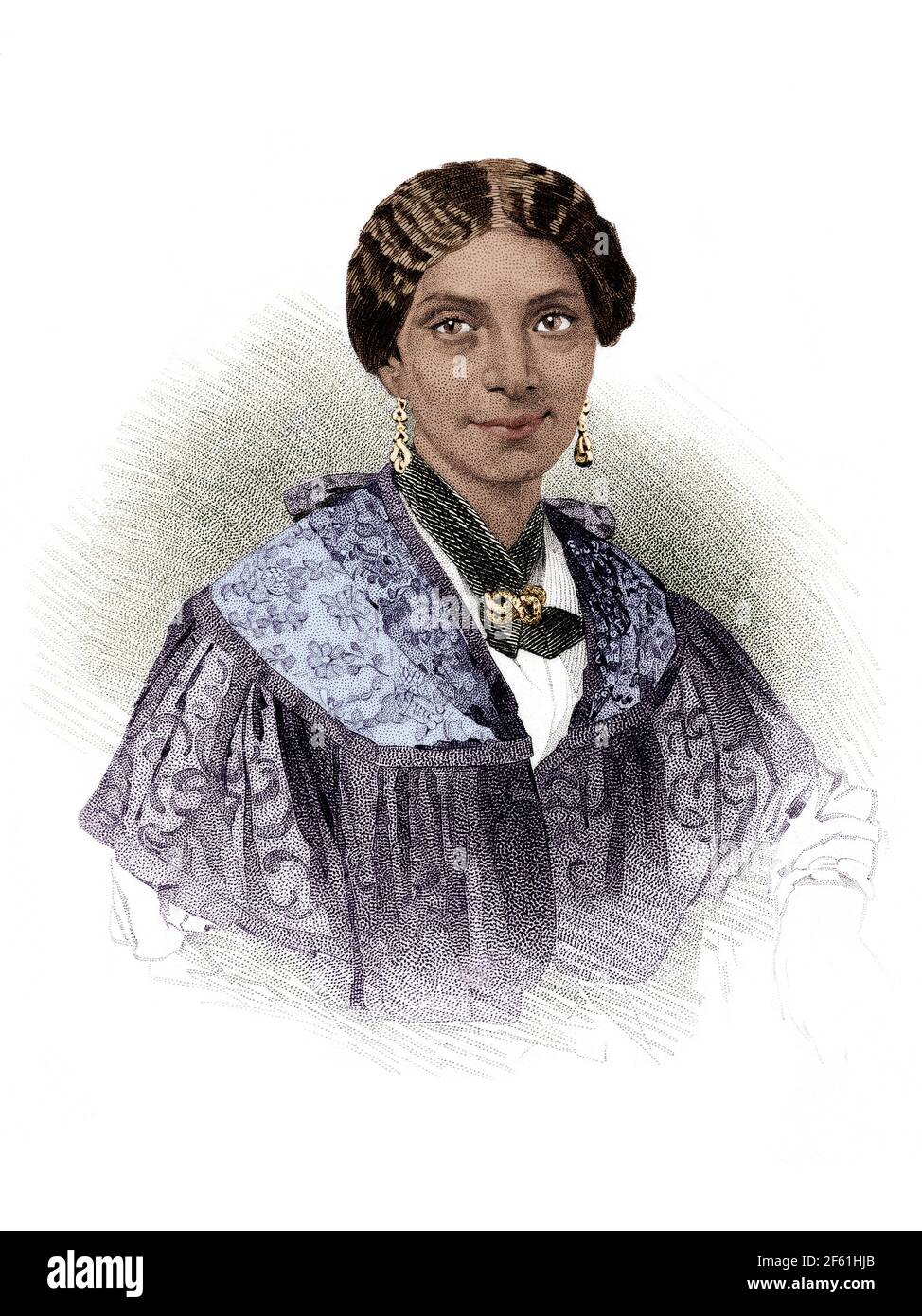 Mary Smith Peake, amerikanische Pädagogin und Humanitäre Hilfe Stockfoto