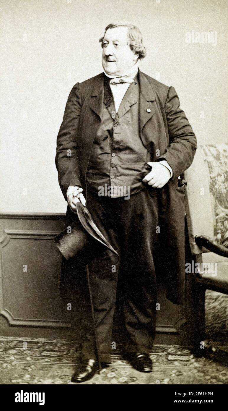 Gioachino Rossini, italienischer Komponist Stockfoto