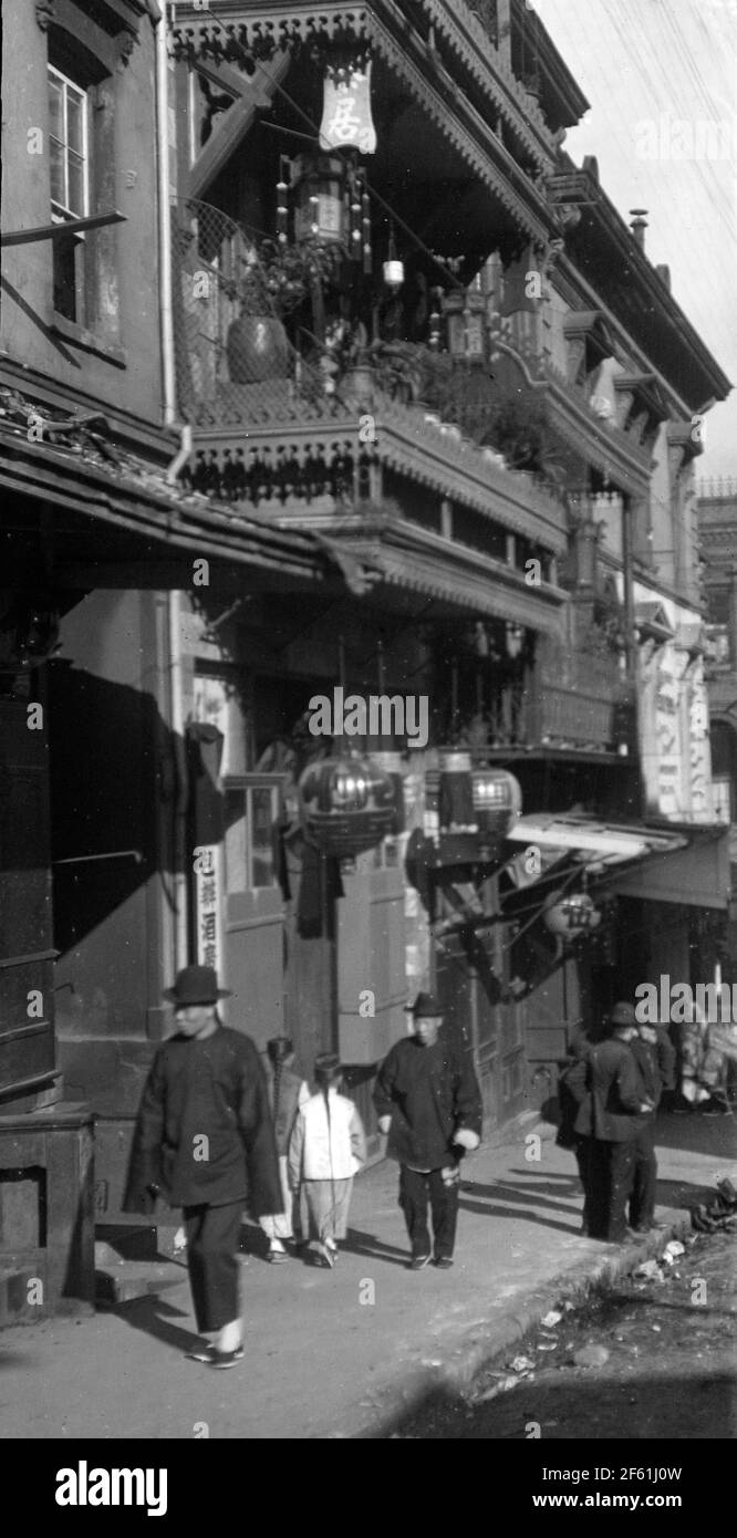 Chinatown, San Francisco, Vor 1906 Stockfoto
