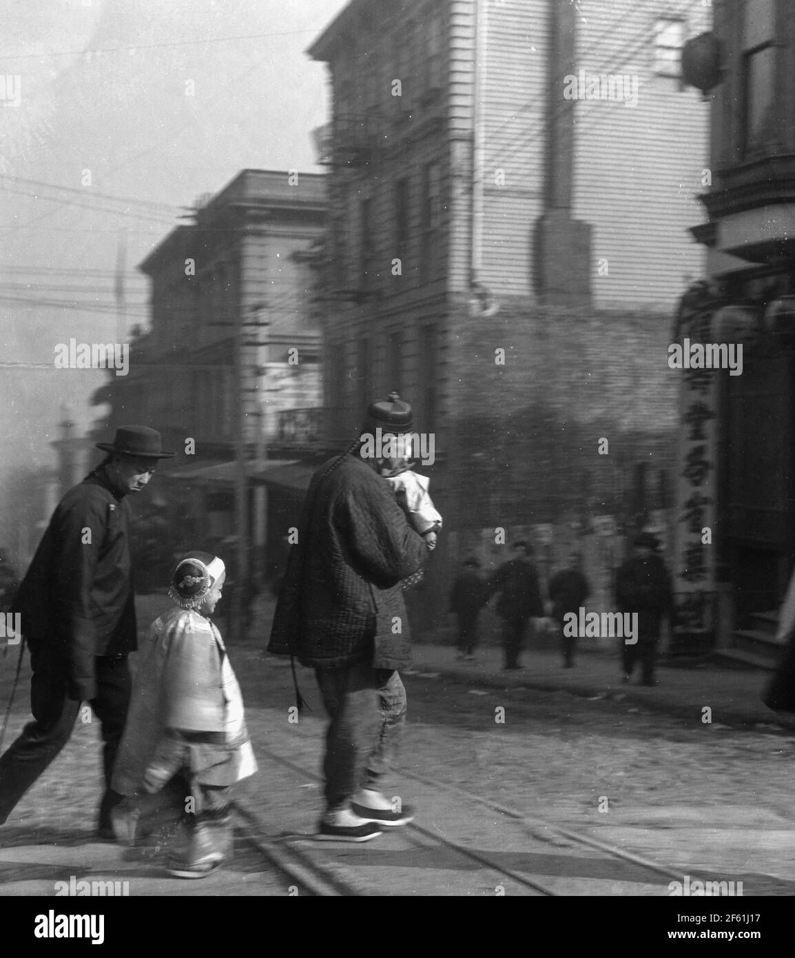 Chinatown, San Francisco, Vor 1906 Stockfoto