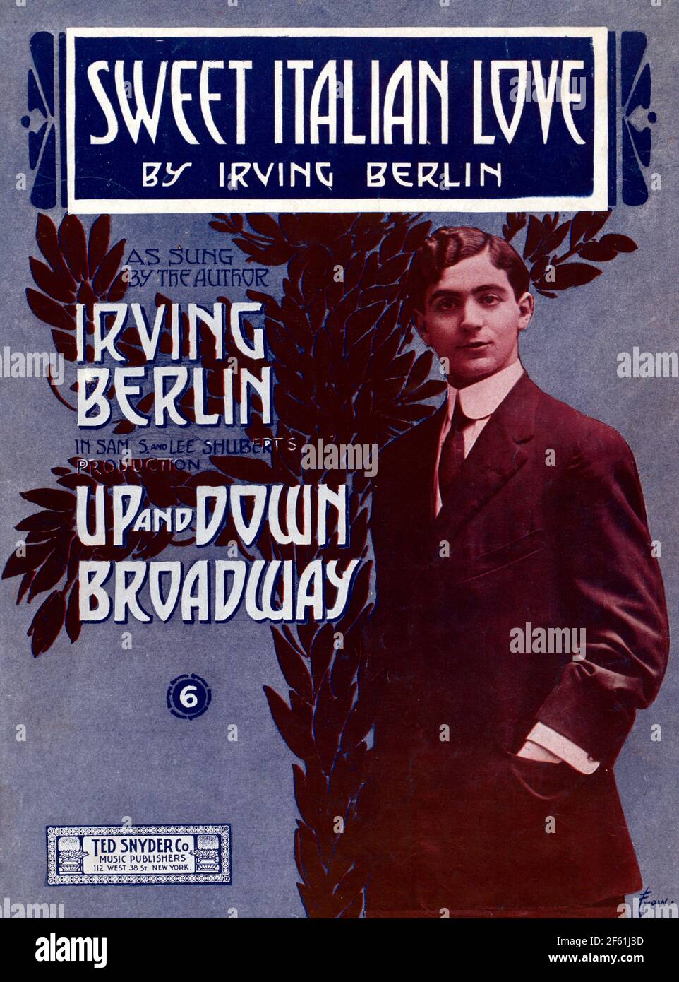 Irving Berlin, amerikanische Komponistin und Texterin Stockfoto