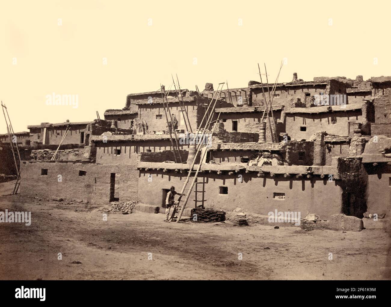 Zuni Pueblo, New Mexico, 1873 Stockfoto