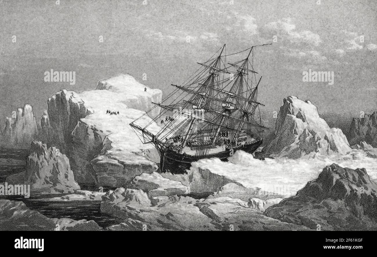 Franklin Search, Arktis, 1857 Stockfoto