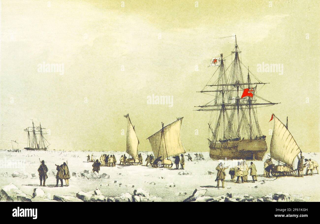 Franklin Search, Arktis, 1857 Stockfoto