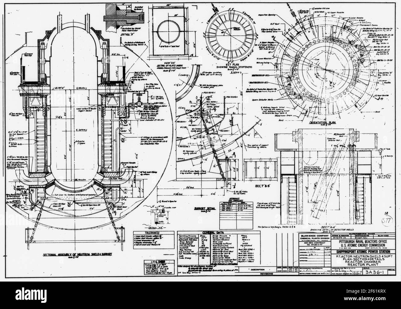 Komponenten Des Kernkraftwerks Stockfoto