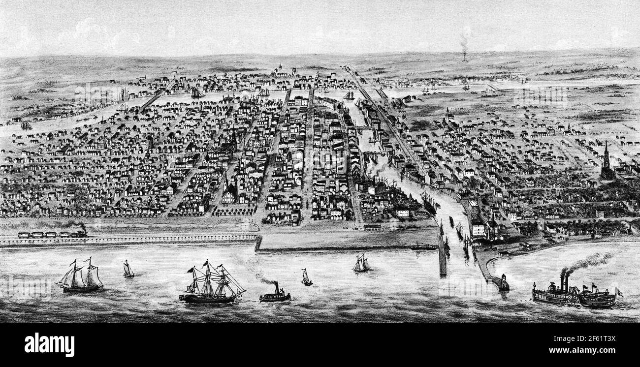 Chicago, 1853 Stockfoto