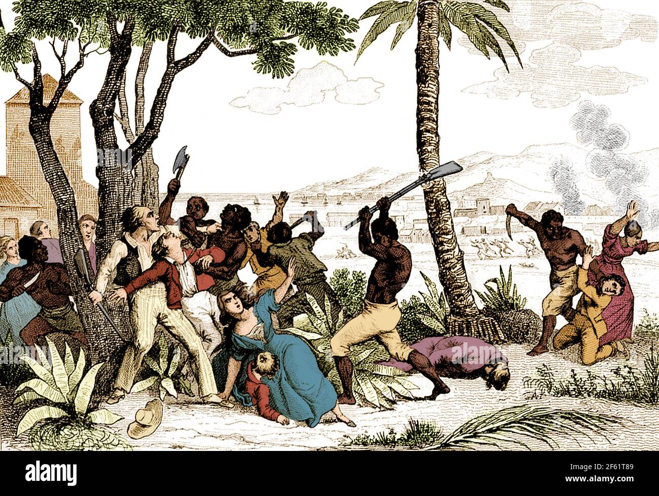 Haitianische Revolution, Aufstand, 1791 Stockfoto