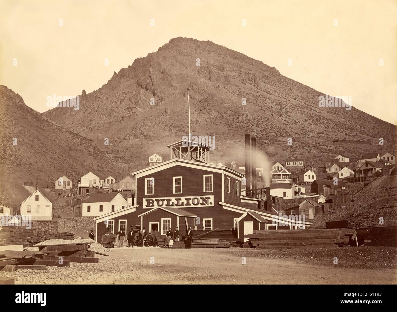 Bullion Mine, Nevada, c. 1875 Stockfoto