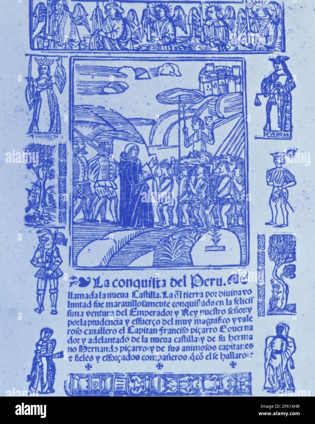 Atahualpa, letzter Kaiser des Inkareiches Stockfoto