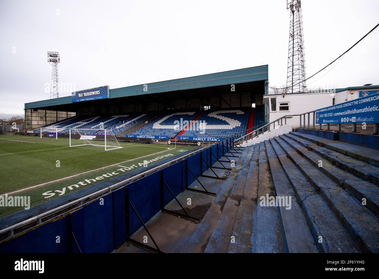 Boundary Park. Oldham Athletic FC. Stockfoto