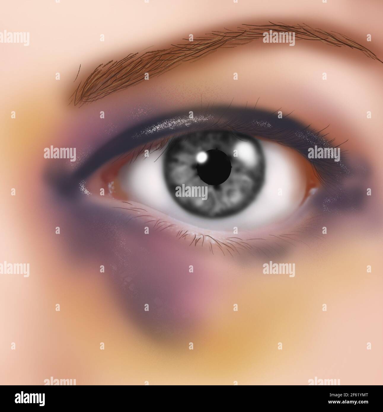 Blaues Auge Stockfoto