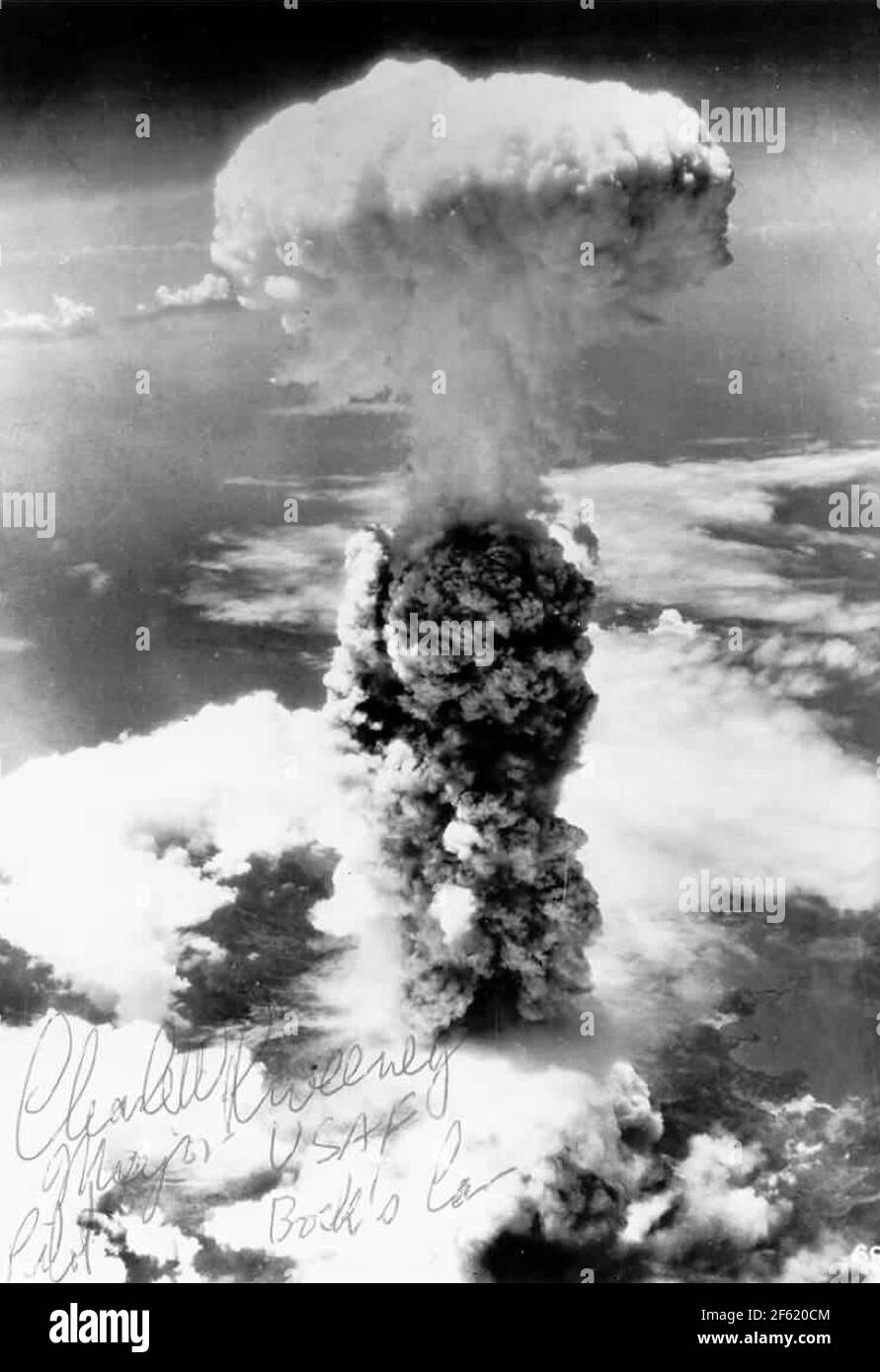 Atombombe, Nagasaki, 9. August 1945 Stockfoto