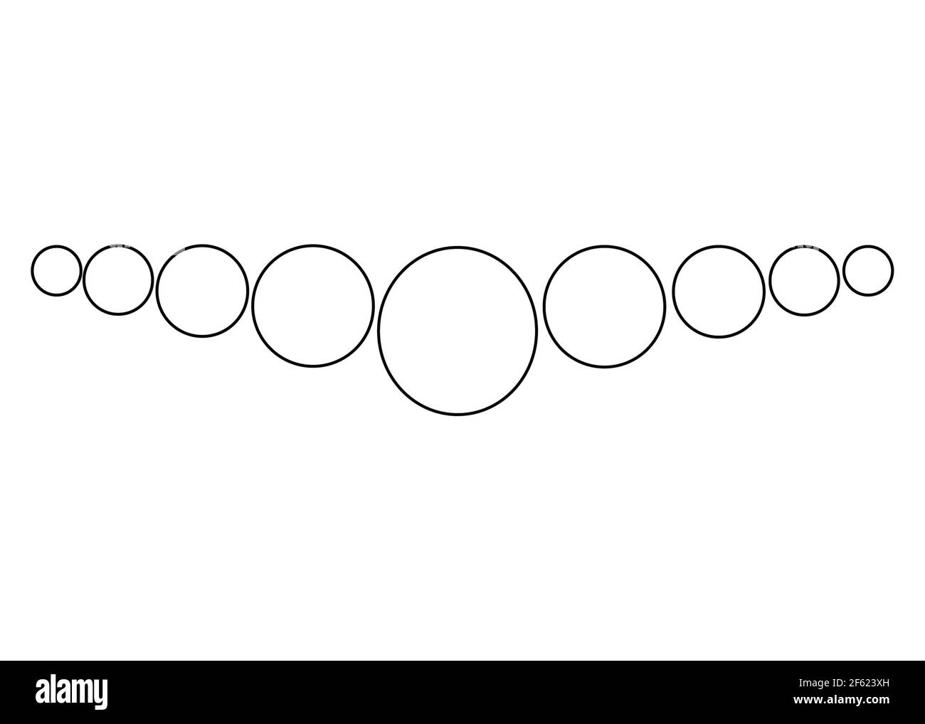 Optische Täuschung, König Halskette, Illustration Stockfoto