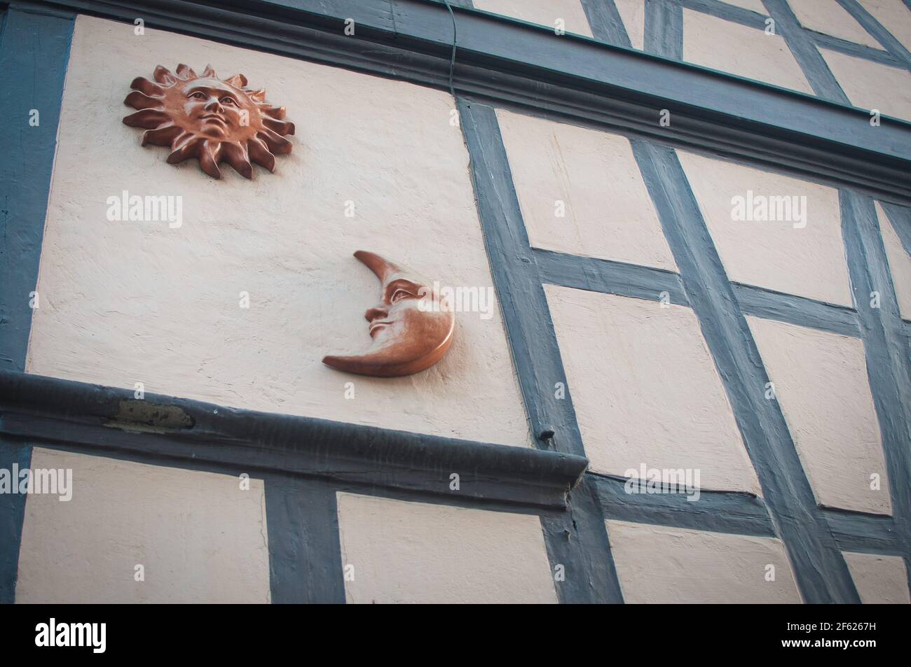 Städtische Details Strasbourg-Détails urbains Strasbourg-Décorations Strasbourg-decors Strasbourg colombages Stockfoto