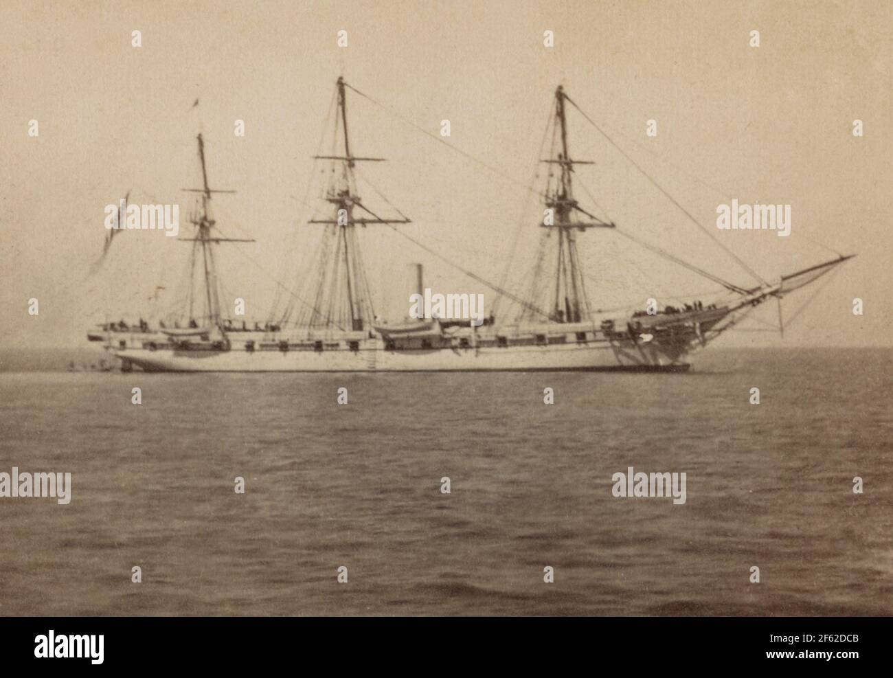 USS Hartford, Flaggschiff von Admiral Farragut Stockfoto