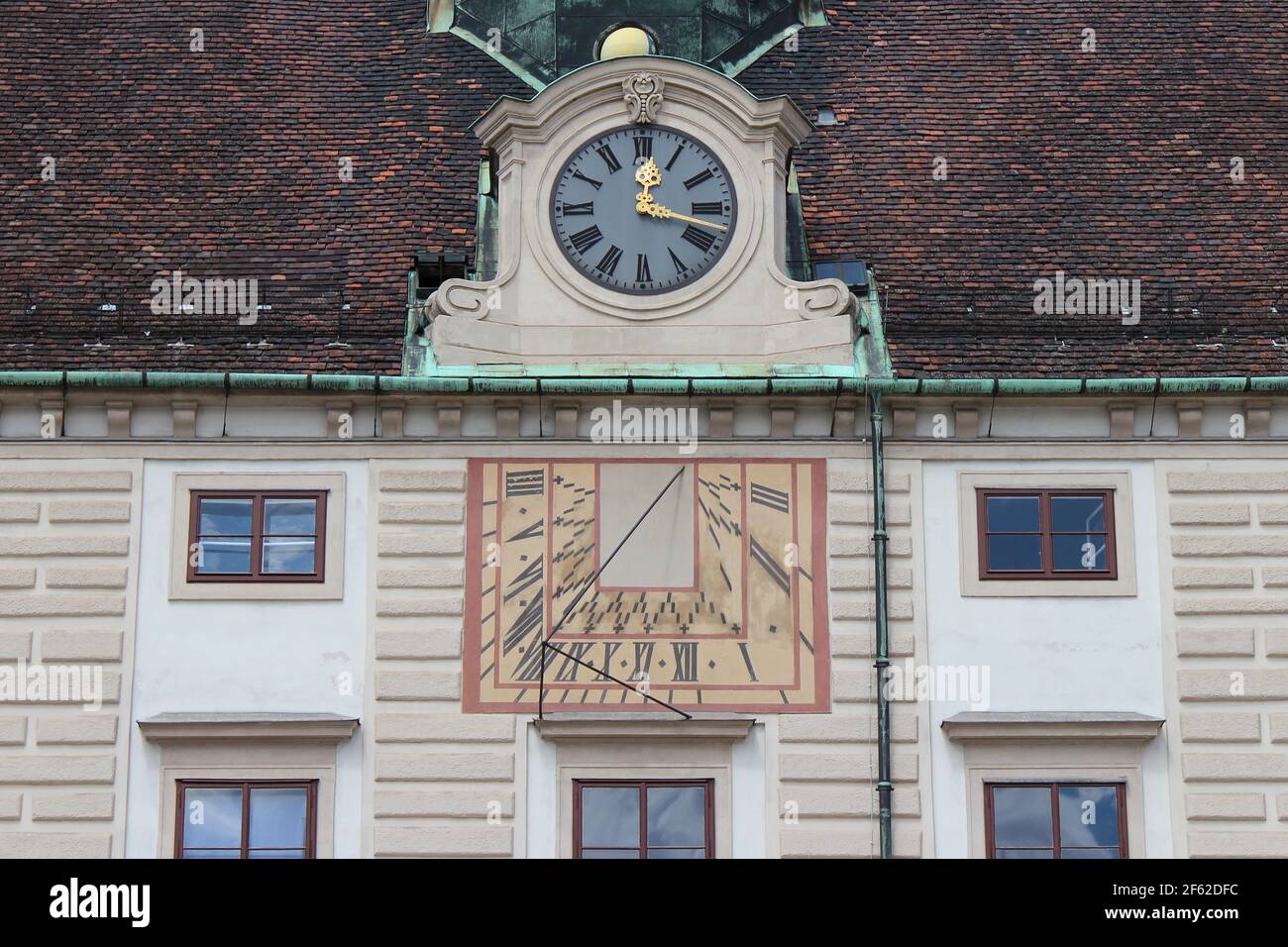 Gebäude (amalienburg) an der hofburg in wien (österreich) Stockfoto