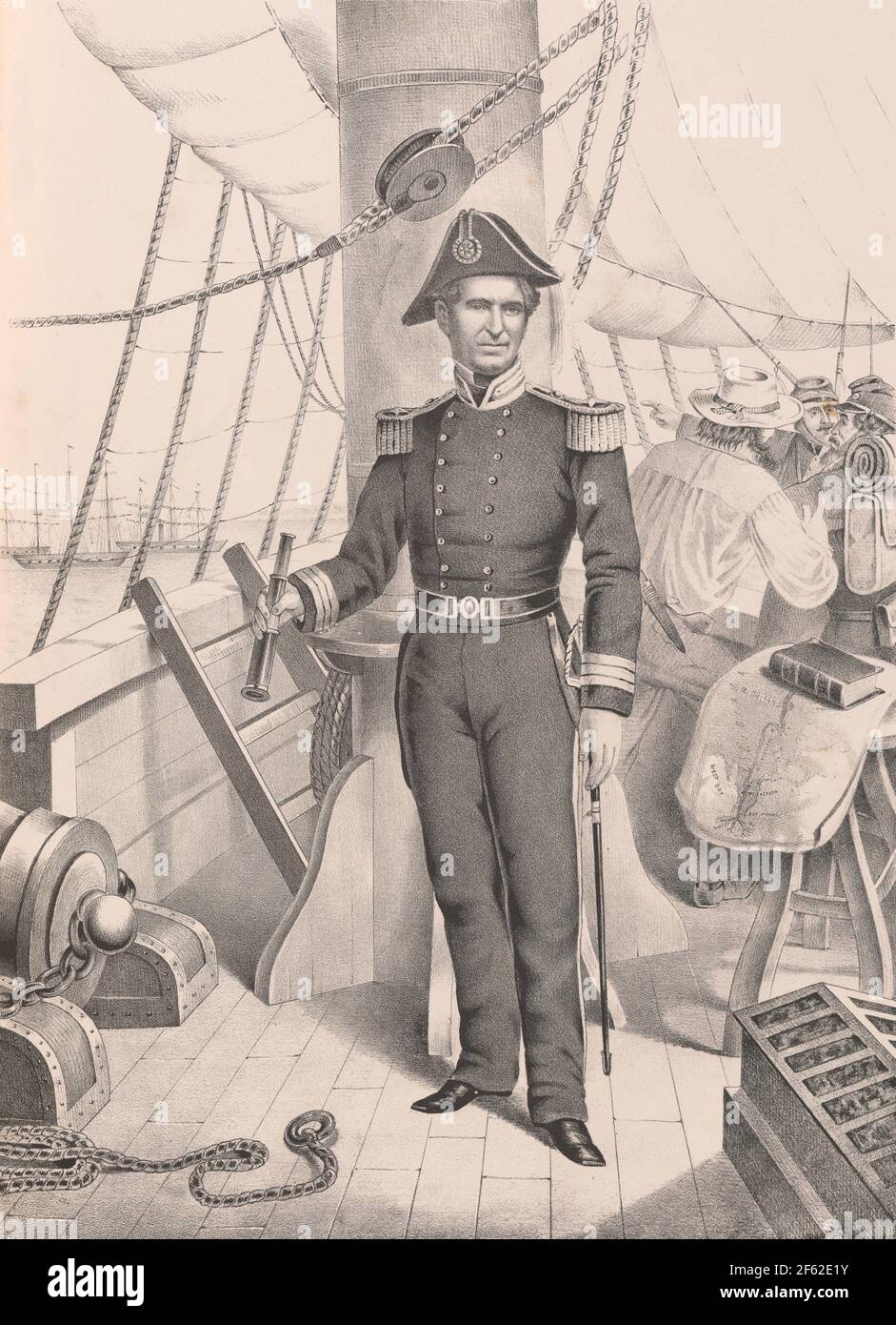 David Farragut, Amerikanischer Marineheld Stockfoto