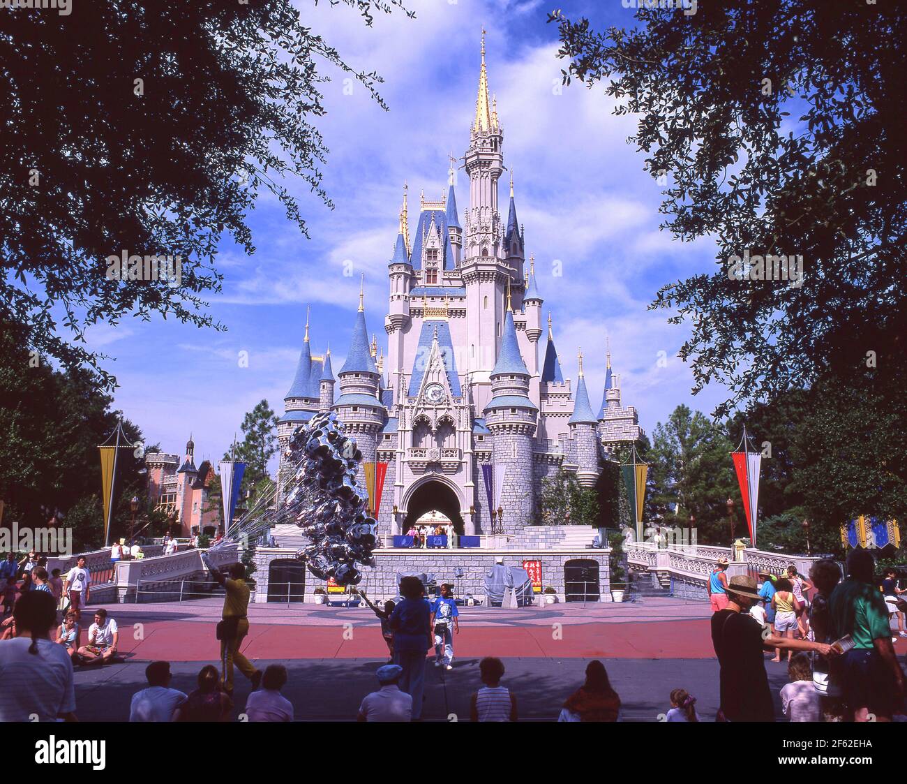 Cinderella Schloss, Magic Kingdom, Walt Disney World, Orlando, Florida, Vereinigte Staaten von Amerika Stockfoto