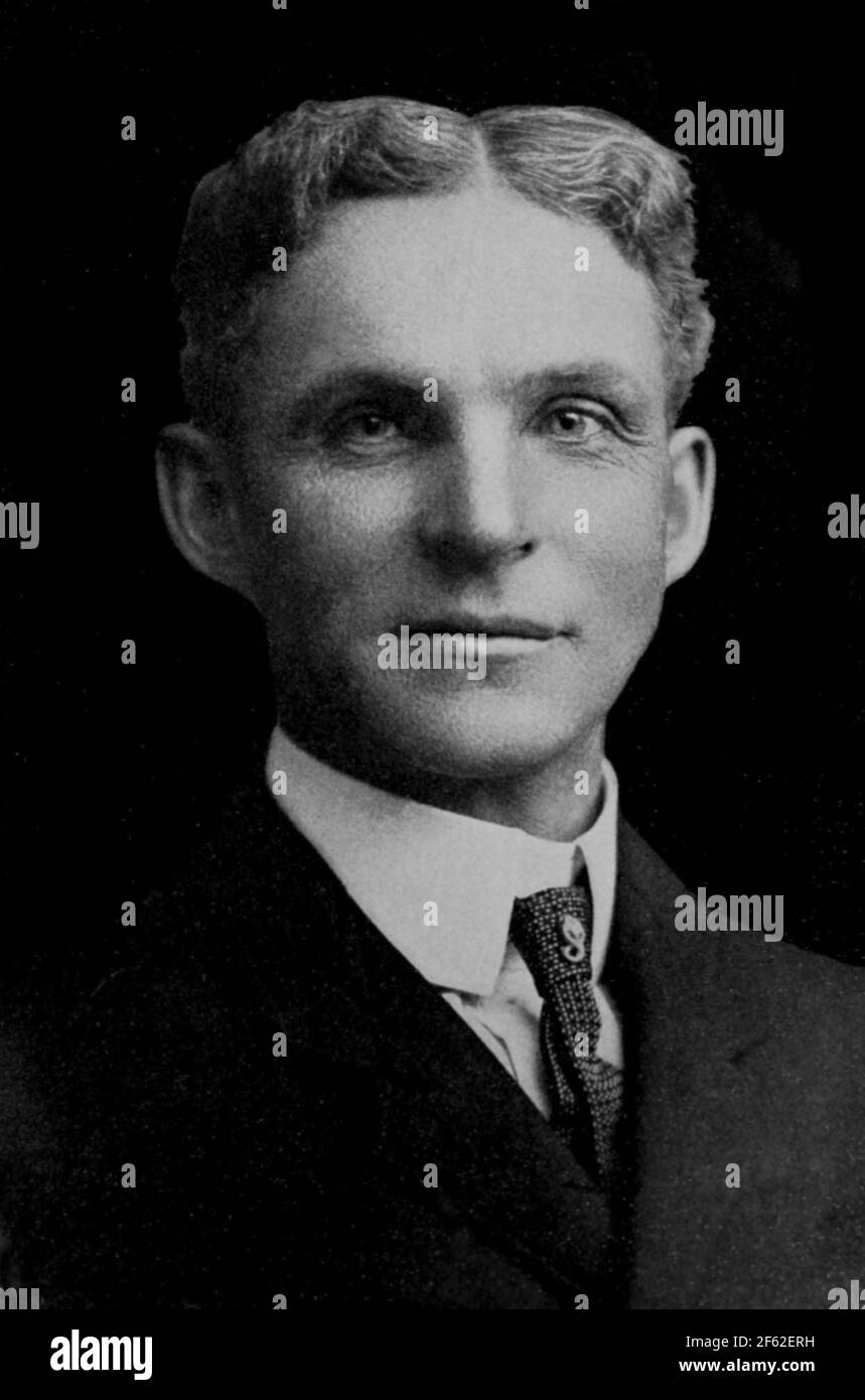 Der junge Henry Ford, amerikanischer Erfinder und industrieller Stockfoto