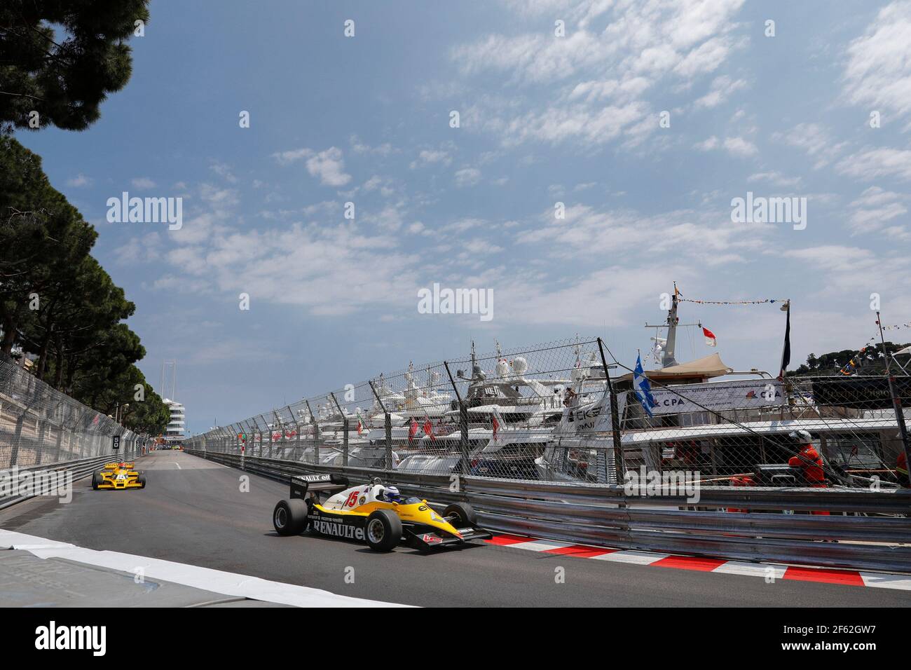 PROST Alain (Fra) Renault F1 RE40 Ambiance Portrait während der Formel 1 Weltmeisterschaft 2017, Grand Prix von Monaco vom 24. Bis 28. Mai in Monaco - Foto Frederic Le Floc'h / DPPI Stockfoto