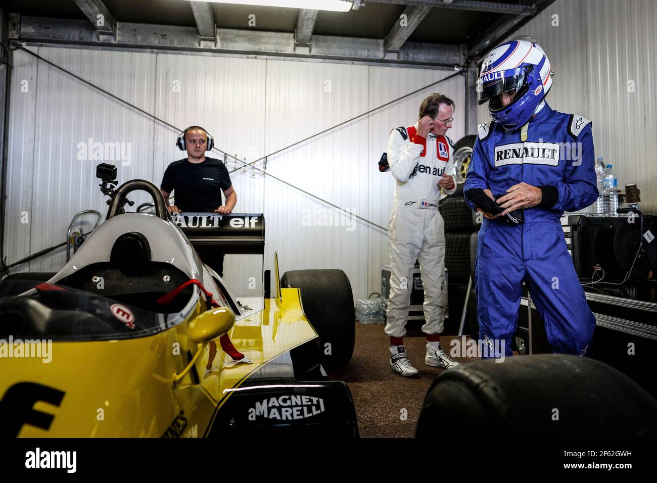 PROST Alain (Fra) Renault F1 RE40 Ambiance Portrait während der Formel 1 Weltmeisterschaft 2017, Grand Prix von Monaco vom 24. Bis 28. Mai in Monaco - Foto Frederic Le Floc'h / DPPI Stockfoto