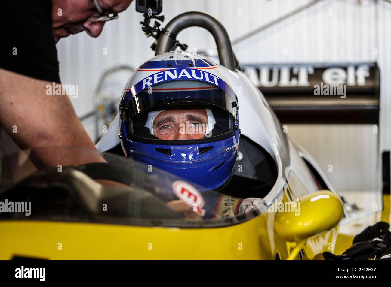 PROST Alain (Fra) Renault F1 RE40 Ambiance Portrait während der Formel 1 Weltmeisterschaft 2017, Grand Prix von Monaco vom 24. Bis 28. Mai in Monaco - Foto Frederic Le Floc'h / DPPI Stockfoto