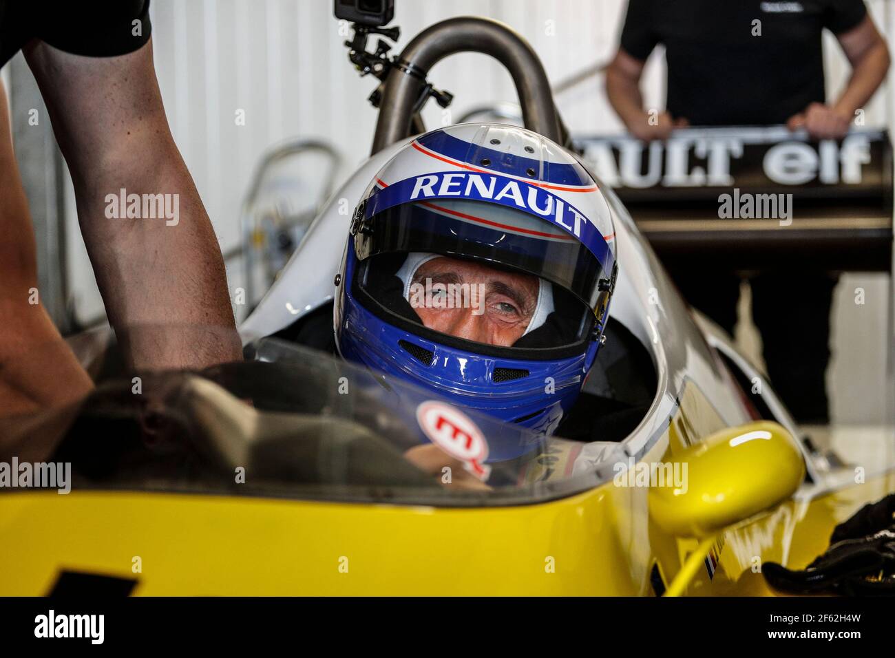 PROST Alain (Fra) Renault F1 RE40 Ambiance Portrait während der Formel 1 Weltmeisterschaft 2017, Grand Prix von Monaco vom 24. Bis 28. Mai in Monaco - Foto Frederic Le Floc'h / DPPI Stockfoto