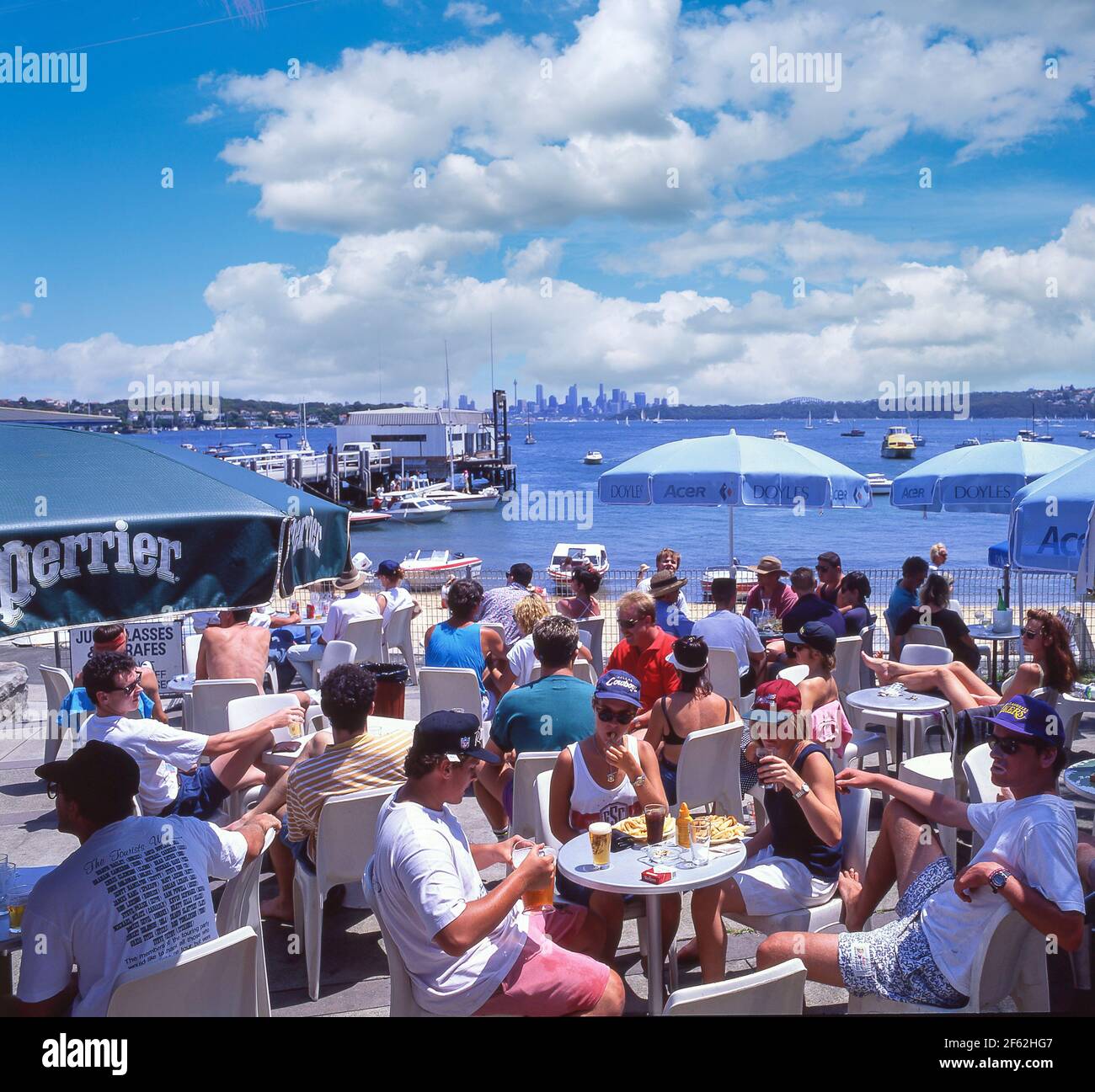 Doyles on the Beach Restaurant Garden at Watsons Bay, Sydney East, Sydney, New South Wales, Australien Stockfoto