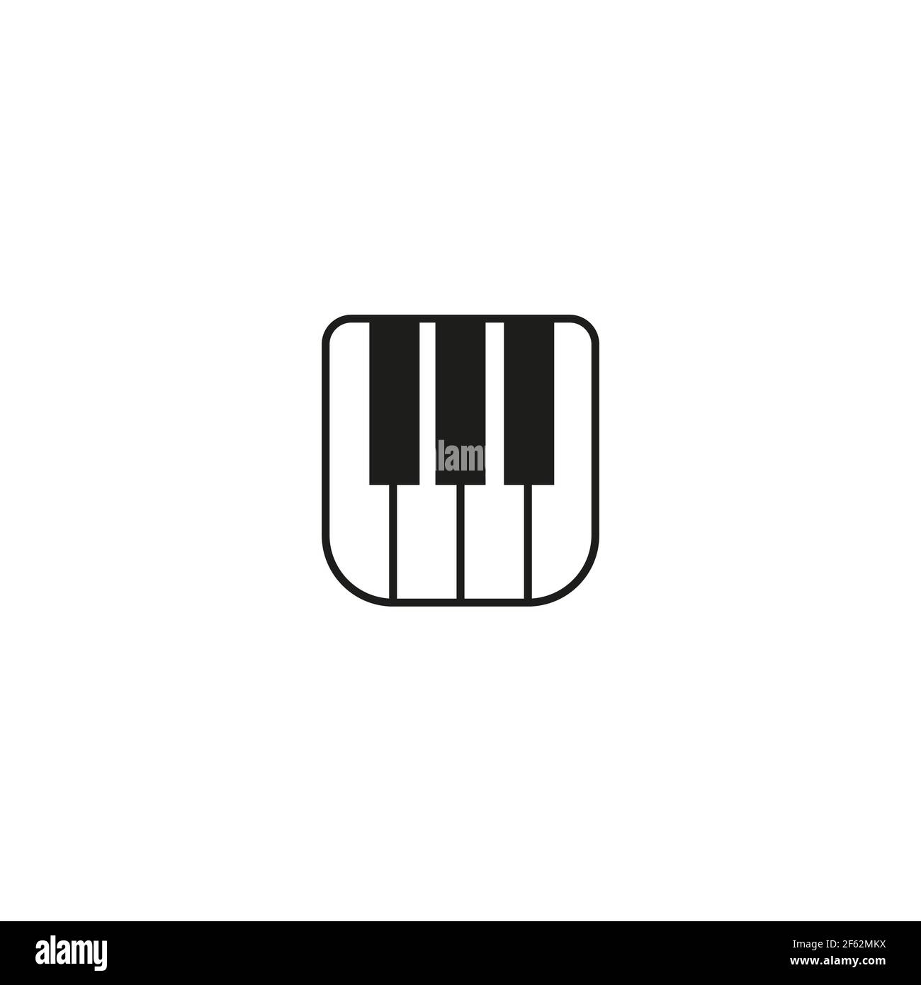 Piano-Symbol. Flache Illustration von Klavier Vektor-Symbol für Web  Stock-Vektorgrafik - Alamy
